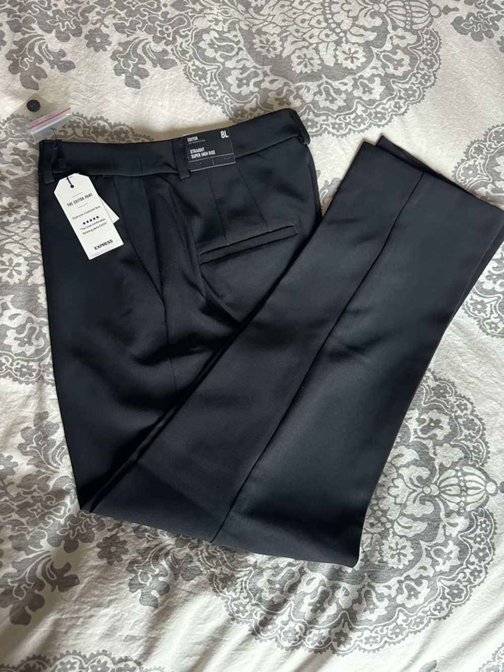 Express Black Dress Pants - Editor Straight High Rise